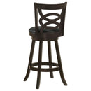Coaster Furniture Calecita 101930 Wood Swivel Bar Stool - Cappuccino (Set of 2) IMAGE 5