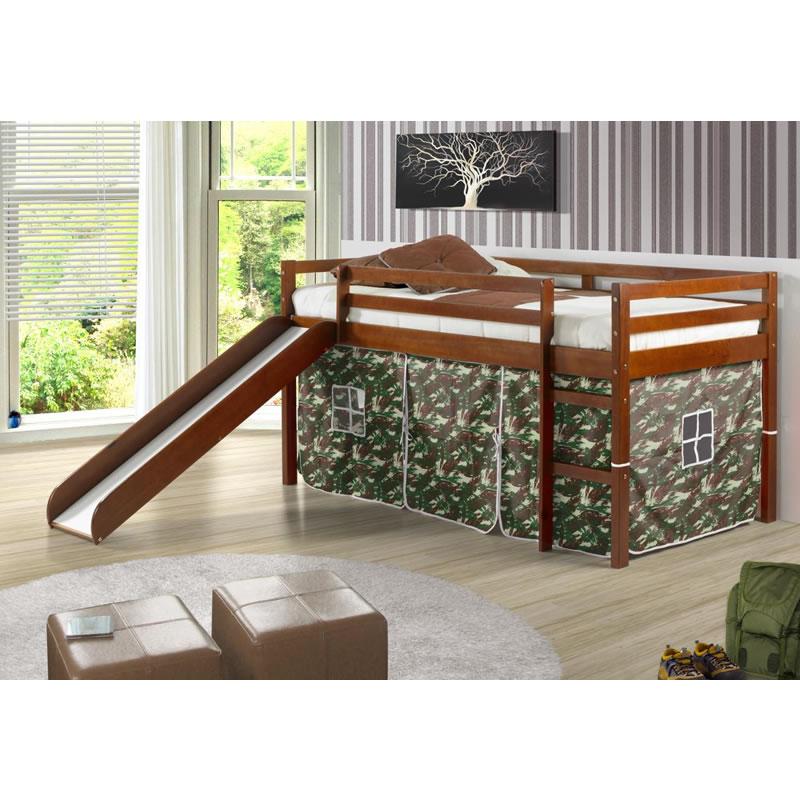 Donco Trading Company Kids Beds Loft Bed 750TE Twin Tent Loft Bed W/Sl