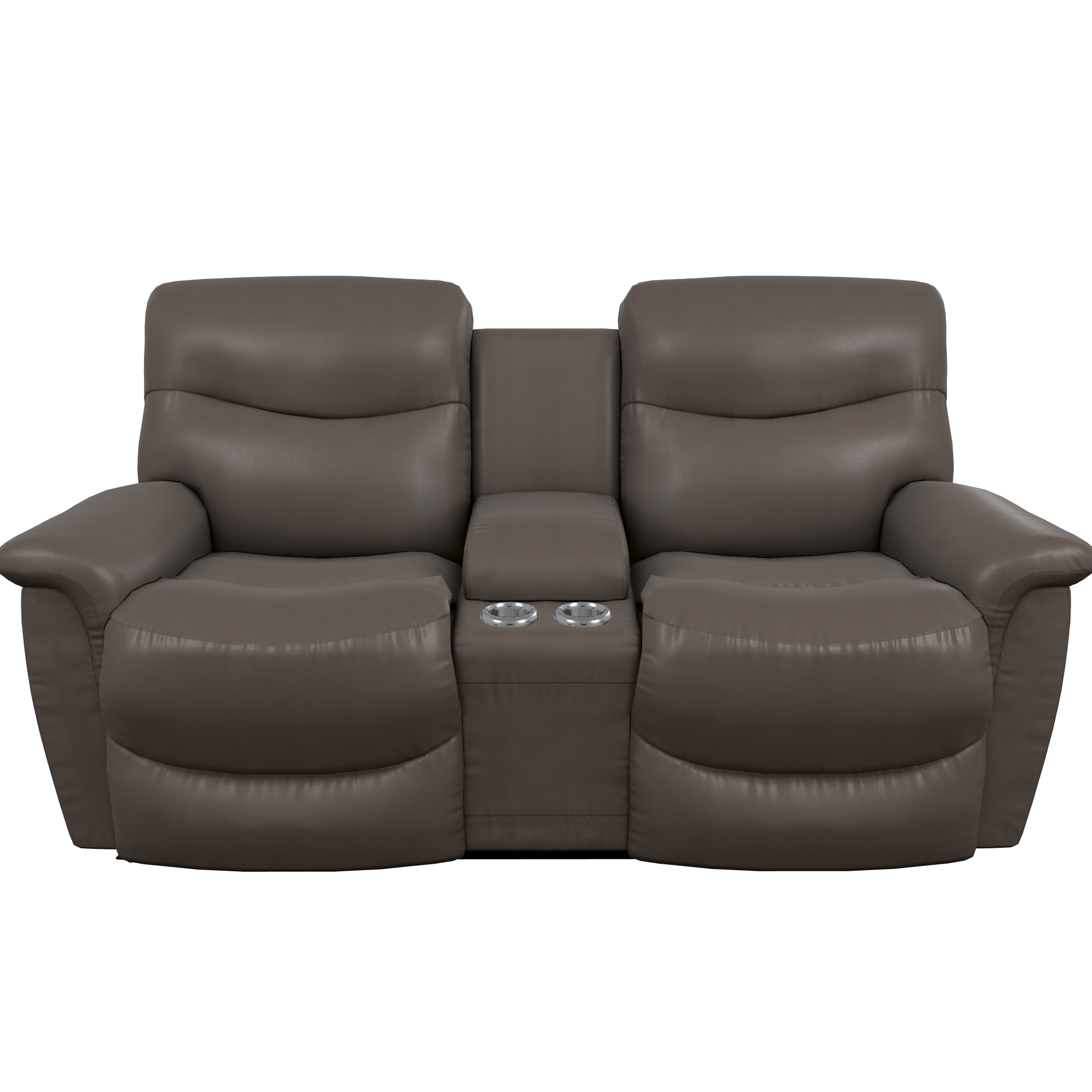 La-Z-Boy James Reclining Leather Loveseat with Console 449521 LB152078
