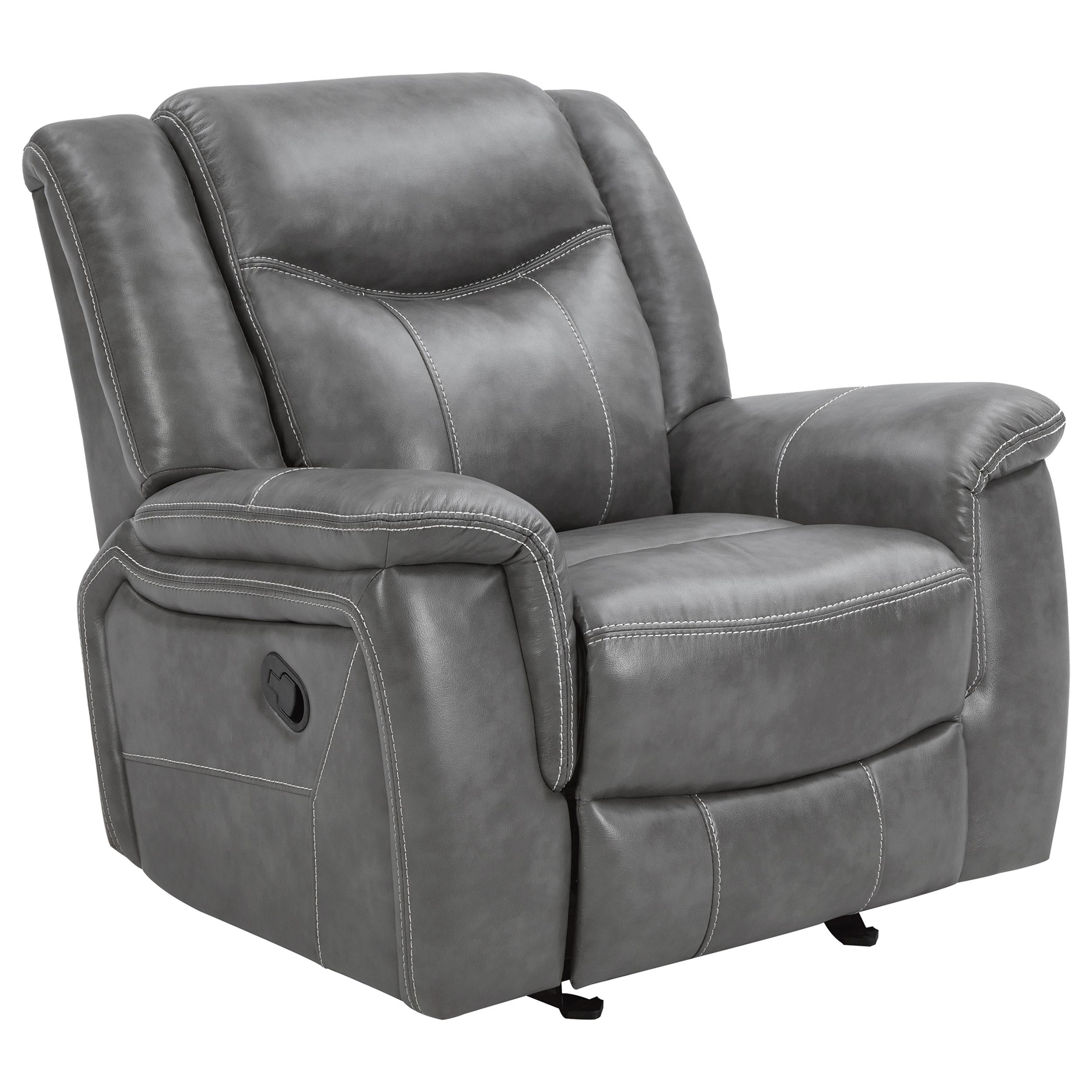 Coaster Furniture Conrad 650356 Upholstered Padded Arm Glider Recliner
