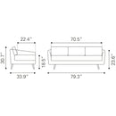 Zuo Divinity Stationary Fabric Sofa 101926 IMAGE 9