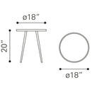 Zuo Particle Chairside Table 109272 IMAGE 9