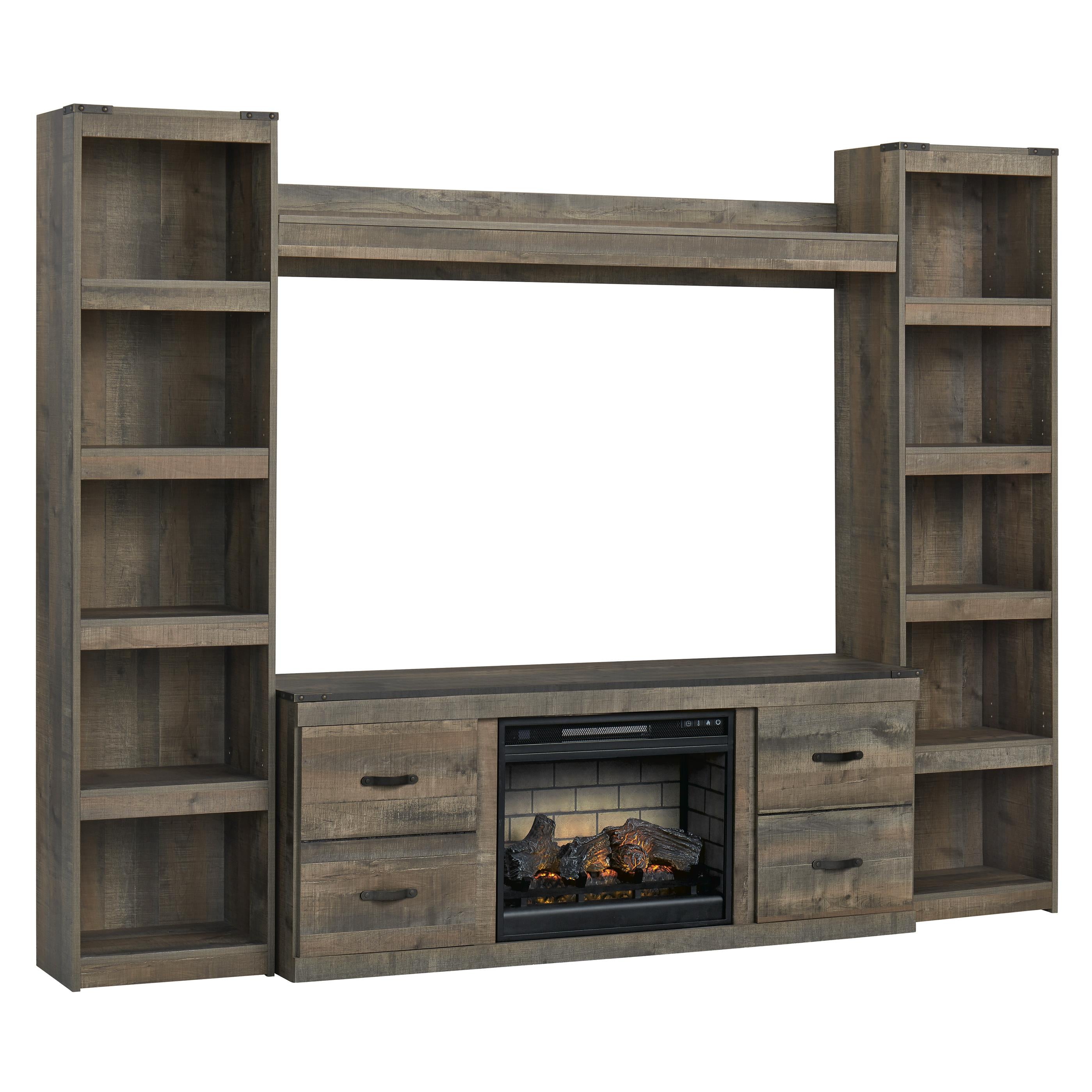Signature Design by Ashley Trinell EW0446W9 4 pc Entertainment Center