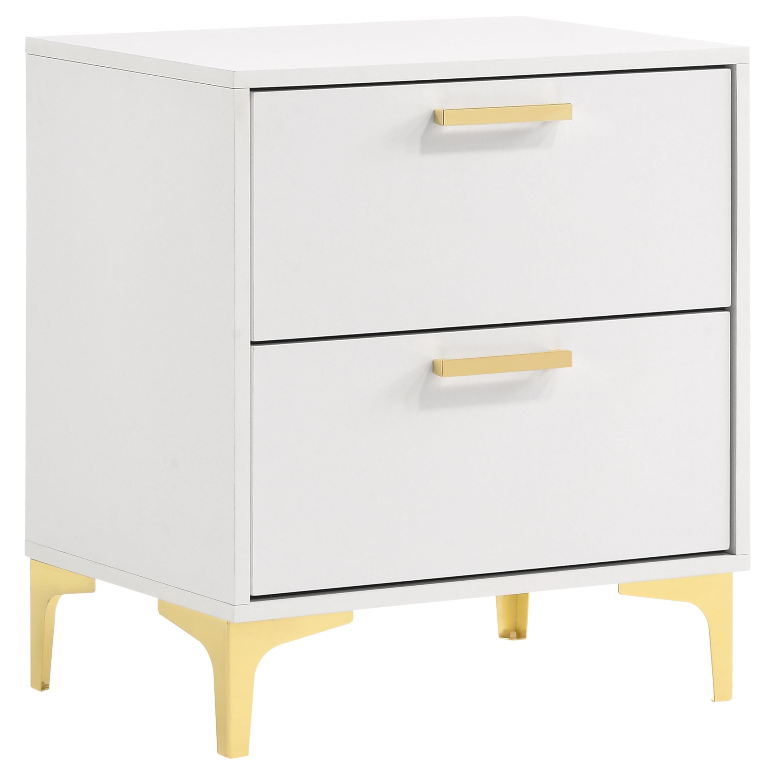 Coaster Furniture Kendall 224402 2-Drawer Nightstand - White