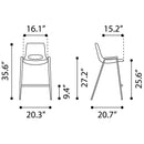 Zuo Desi Counter Height Stool 109732 IMAGE 9