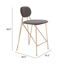 Zuo Georges Counter Height Stool 109662 IMAGE 8