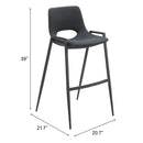 Zuo Desi Pub Height Stool 109540 IMAGE 9