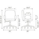Zuo Office Chairs Office Chairs 109529 IMAGE 11
