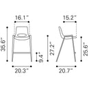 Zuo Desi Counter Height Stool 109538 IMAGE 9