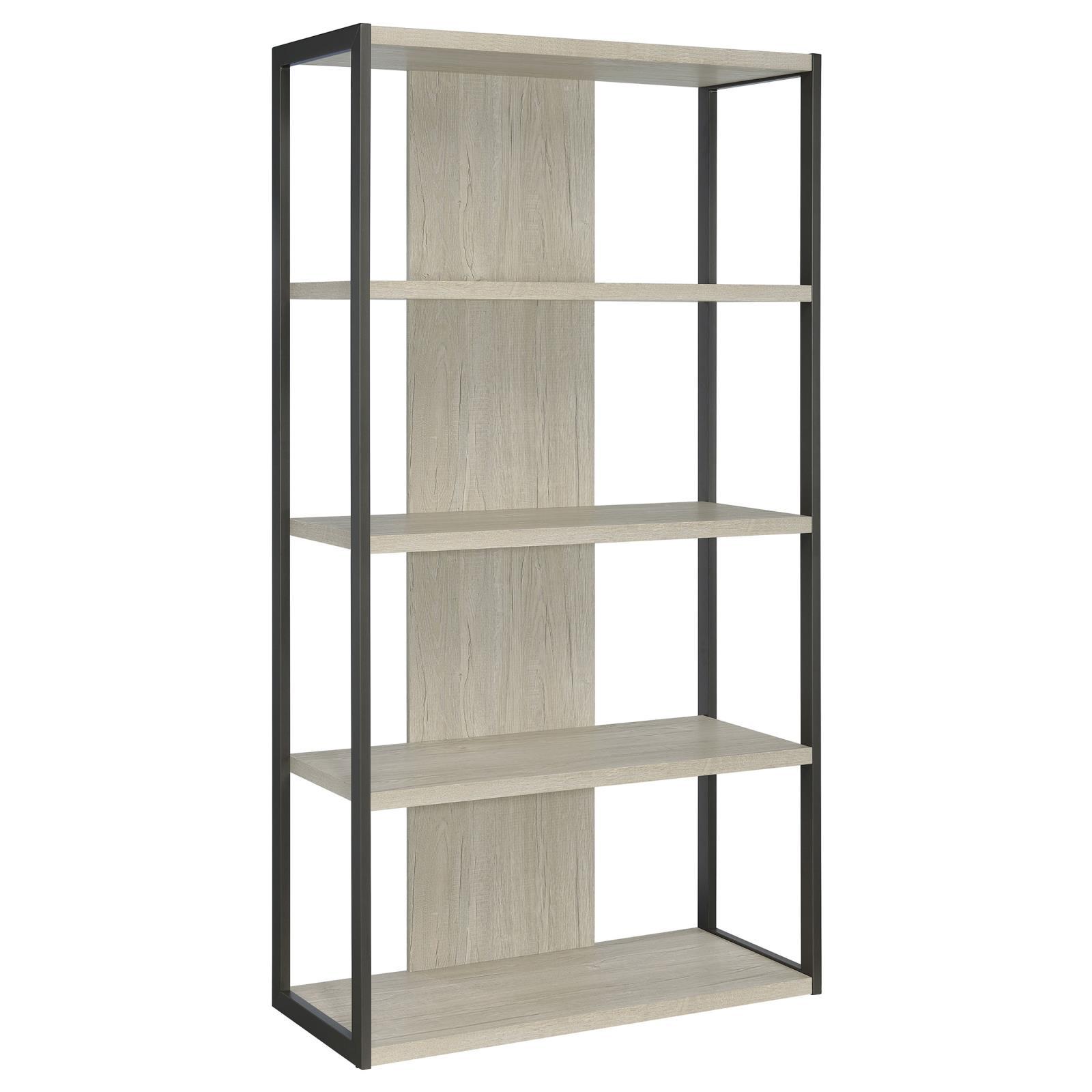 Coaster Furniture Loomis 805883 72-inch 4-shelf Bookshelf - Whitewashe