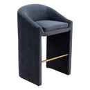 Zuo Emas 109991 Barstool - Midnight Grey IMAGE 6