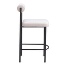 Zuo Livorno 109811 Counter Stool - Ivory IMAGE 2