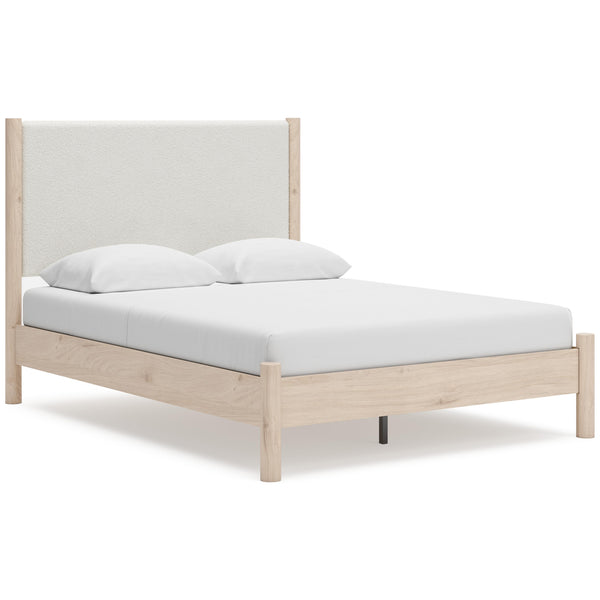 Signature Design by Ashley Cadmori Queen Upholstered Panel Bed B2615-57/B2615-54/B100-13 IMAGE 1