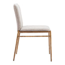 Zuo Nordvest 110275 Dining Chair - Beige & Gold IMAGE 2