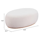 Zuo Amber Fabric Ottoman 110085 IMAGE 7
