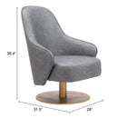 Zuo Accent Chairs Swivel 110107 IMAGE 8