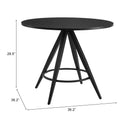 Zuo Dinos 110052 Dining Table - Black IMAGE 9