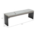 Zuo Mur 110335 Bench - Grey IMAGE 6