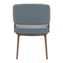 Zuo Poise 110328 Dining Chair - Azure Grey & Walnut IMAGE 4