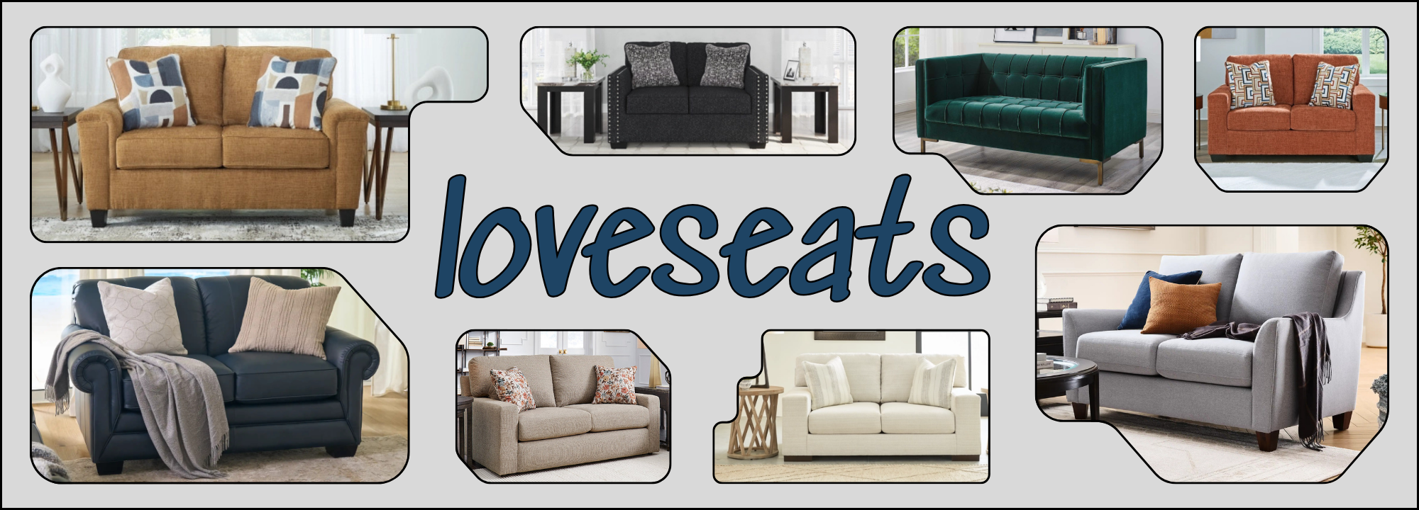 Stationary Loveseats