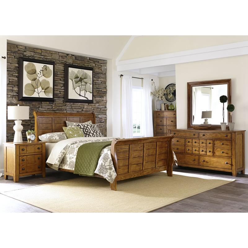  Liberty Furniture Industries Inc. Grandpa's Cabins 175-BR-KSLDMN 6 pc King Bedroom Set IMAGE 1