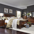  Liberty Furniture Industries Inc. Rustic Traditions 589-BR-KSLDMN 6 pc King Sleigh Bedroom Set IMAGE 1
