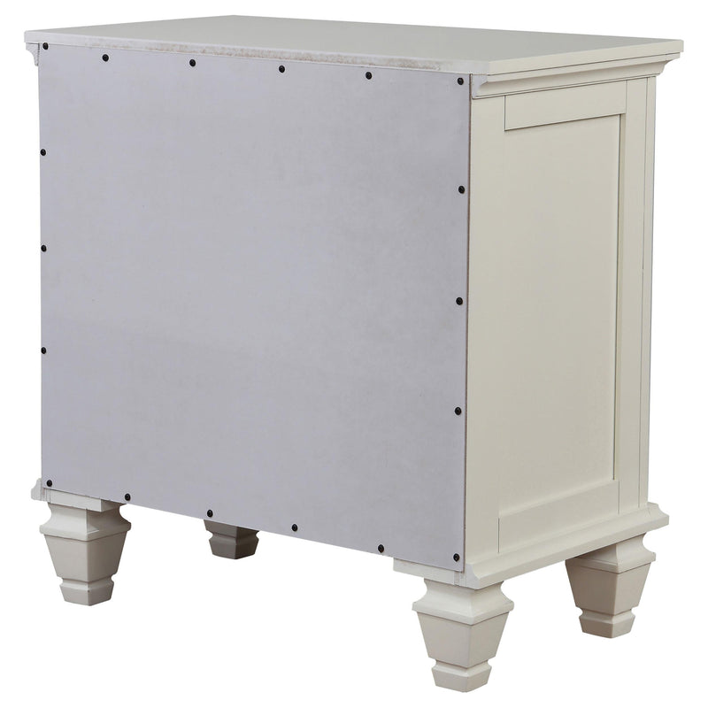 Coaster Furniture Sandy Beach 201302 3-Drawer Nightstand - Cream White IMAGE 7