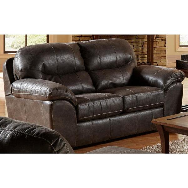 Jackson Furniture Grant Stationary Bonded Leather Loveseat 4453-02 1227-28/3027-28 IMAGE 1