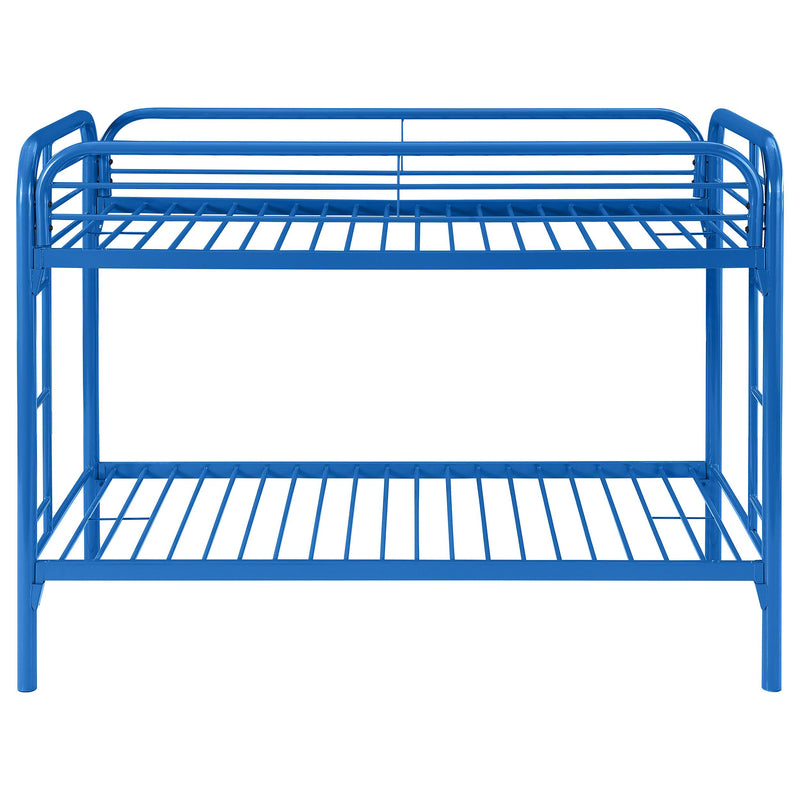 Coaster Furniture Morgan 2256B Metal Twin Over Twin Bunk Bed - Blue IMAGE 2