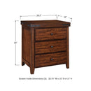 Winners Only Mango 3-Drawer Nightstand BMG1005 IMAGE 2