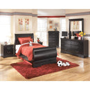  Signature Design by Ashley Huey Vineyard Twin Sleigh Bed B128-63/B128-62/B128-82 IMAGE 3