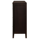  Coaster Furniture Carlton 202093 6-Drawer Dresser - Cappuccino IMAGE 4