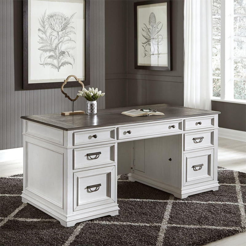 Liberty Furniture Industries Inc. Allyson Park Jr Executive 417-HOJ-CDS 3 pc Home Office Set IMAGE 2