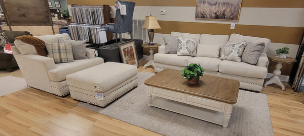Everette Sofa, Chair & 1/2, and Ottoman