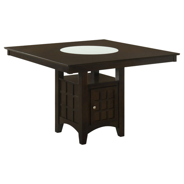 Coaster Furniture Square Clanton Counter Height Dining Table with Pedestal Base 100438 IMAGE 1