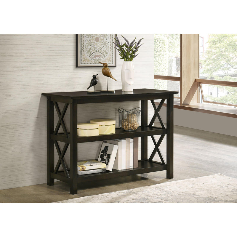 Coaster Furniture Rachelle 5910 2-shelf Wood Entryway Console Table - Deep Merlot IMAGE 5