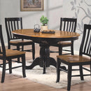 Winners Only Round Quails Run Dining Table with Pedestal Base DQ14257AE IMAGE 1