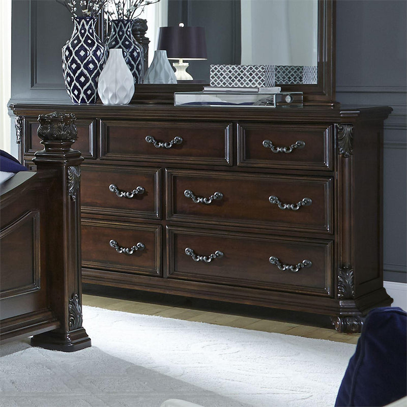 Liberty Furniture Industries Inc. Messina Estates 737-BR-CPSDMN 6 pc California King Poster Bedroom Set IMAGE 4