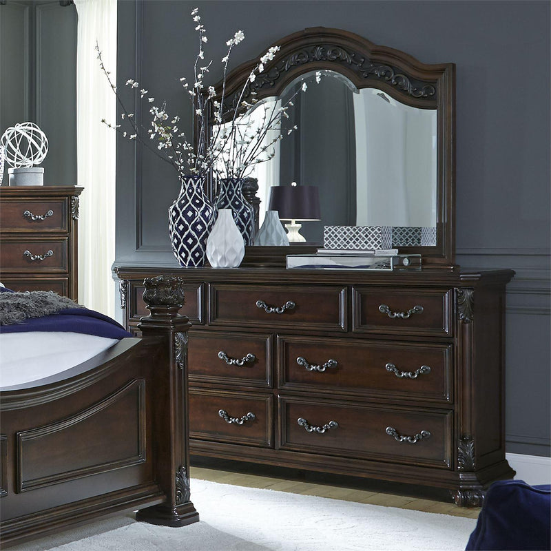 Liberty Furniture Industries Inc. Messina Estates 737-BR-CPSDMN 6 pc California King Poster Bedroom Set IMAGE 5