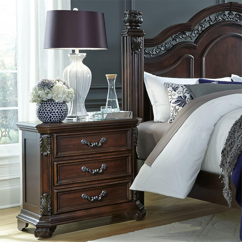 Liberty Furniture Industries Inc. Messina Estates 737-BR-CPSDMN 6 pc California King Poster Bedroom Set IMAGE 6