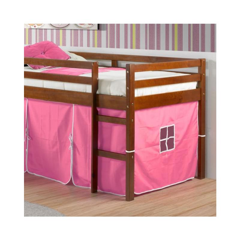 Donco Trading Company Kids Beds Loft Bed 750TE Twin Tent Loft Bed W/Slide (P) IMAGE 5