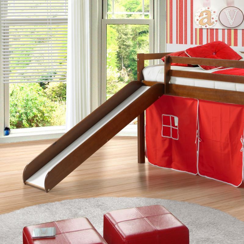 Donco Trading Company Kids Beds Loft Bed 750TE Twin Tent Loft Bed W/Sl