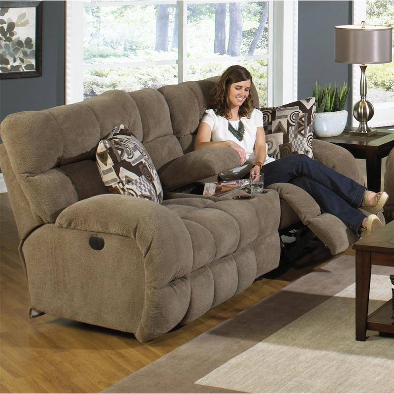  Catnapper Siesta Reclining Fabric Loveseat with Console 1769 1983-49/1984-49 IMAGE 1