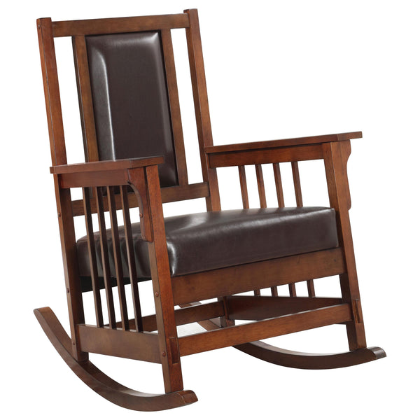 Coaster Furniture Leatherette Rocking Chair 600058 IMAGE 1