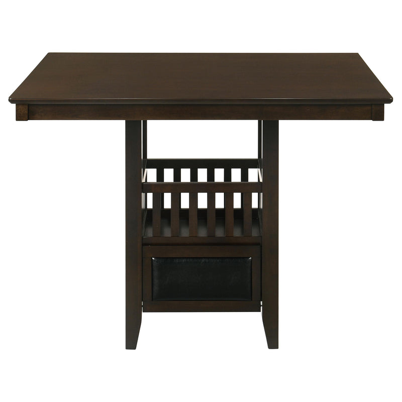 Coaster Furniture Square Jaden Counter Height Dining Table with Pedestal Base 100958 IMAGE 3
