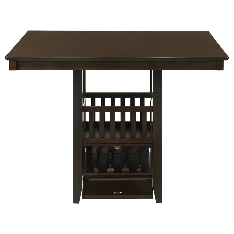 Coaster Furniture Square Jaden Counter Height Dining Table with Pedestal Base 100958 IMAGE 4