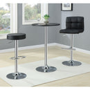 Coaster Furniture Lenny 102554 Upholstered Adjustable Bar Stool - Black (Set of 2) IMAGE 10