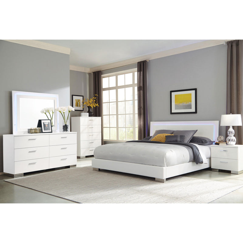 Coaster Furniture Felicity 203502 2-Drawer Nightstand - White High Gloss IMAGE 10