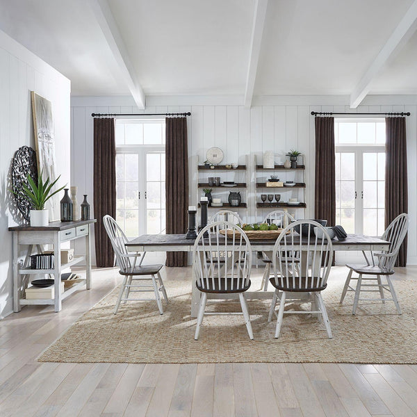  Liberty Furniture Industries Inc. Farmhouse 139WH-CD-O7TRS 7 pc Dining Set IMAGE 1