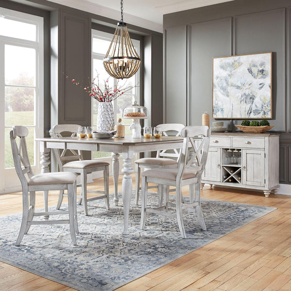  Liberty Furniture Industries Inc. Ocean Isle 303W-CD-5GTS 5 pc Counter Height Dining Set IMAGE 1